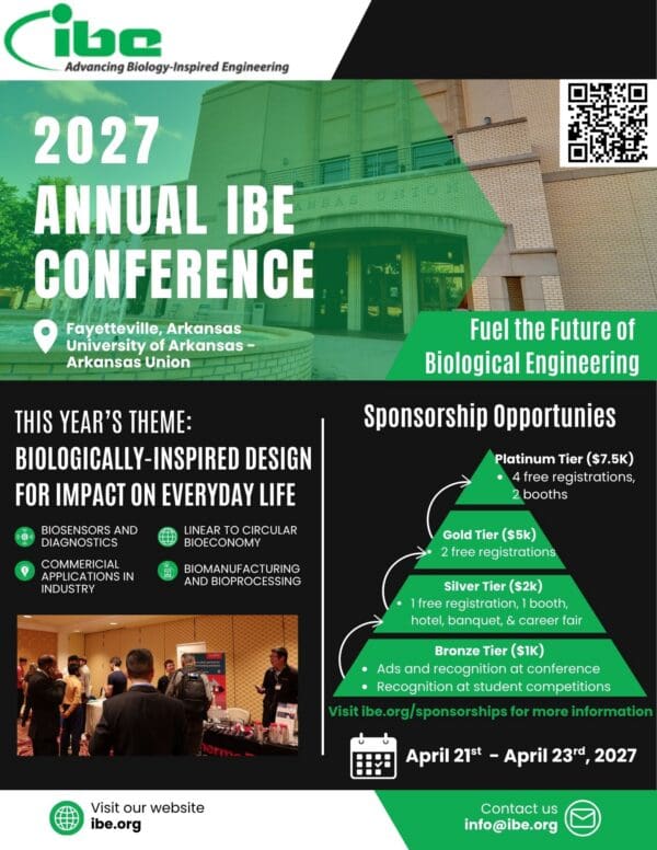 Sponsorship IBE 2027 Conference Flyer